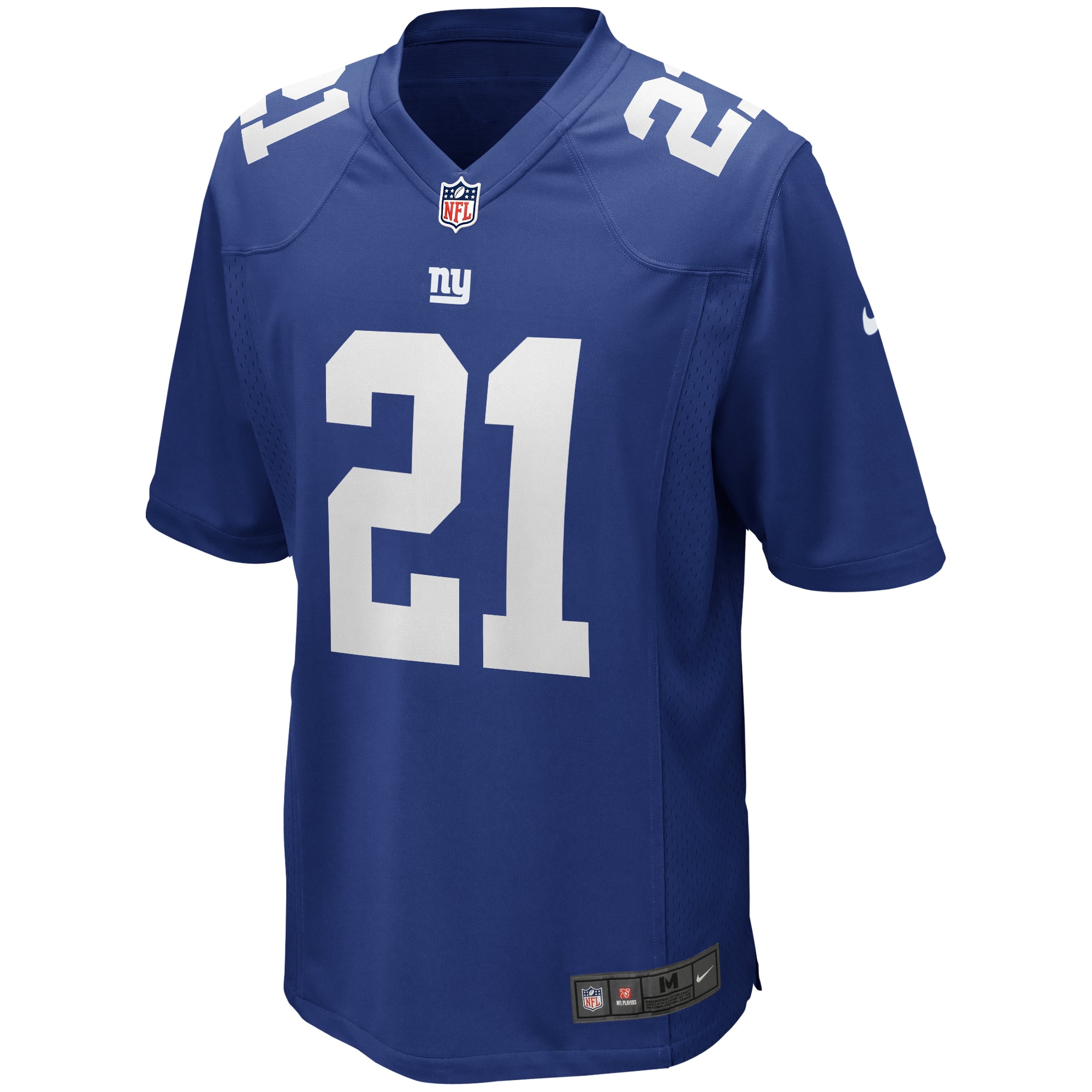 Men's New York Giants Tiki Barber Royal Game Retired Player Jersey