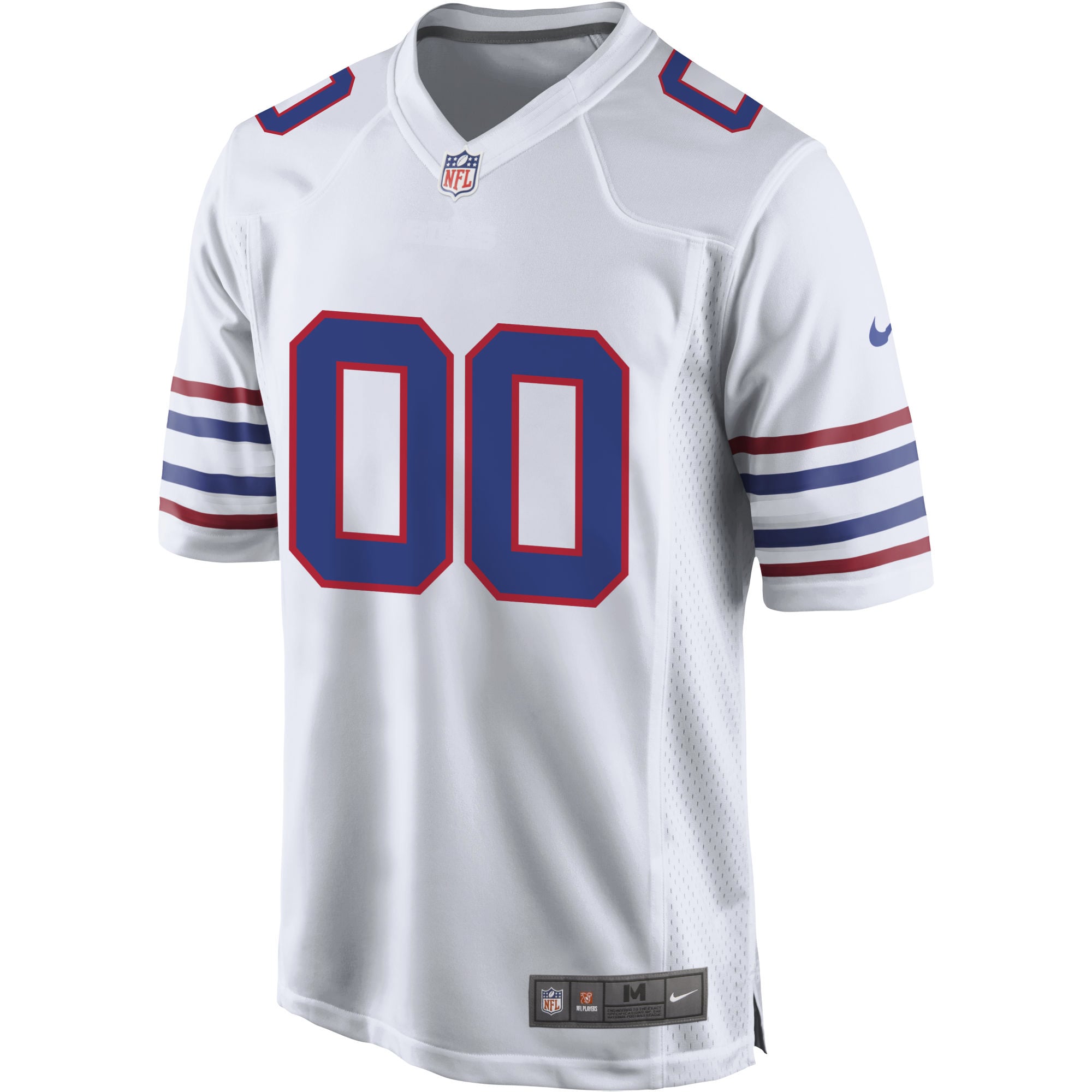 Men's Buffalo Bills White Alternate Custom Game Jersey