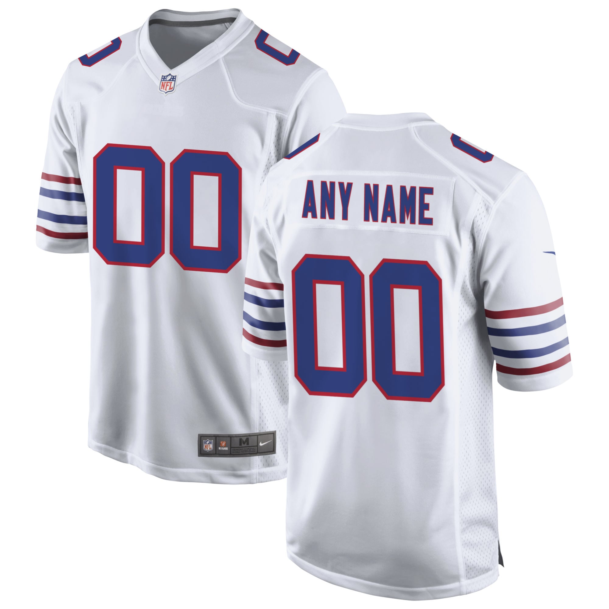 Men's Buffalo Bills White Alternate Custom Game Jersey