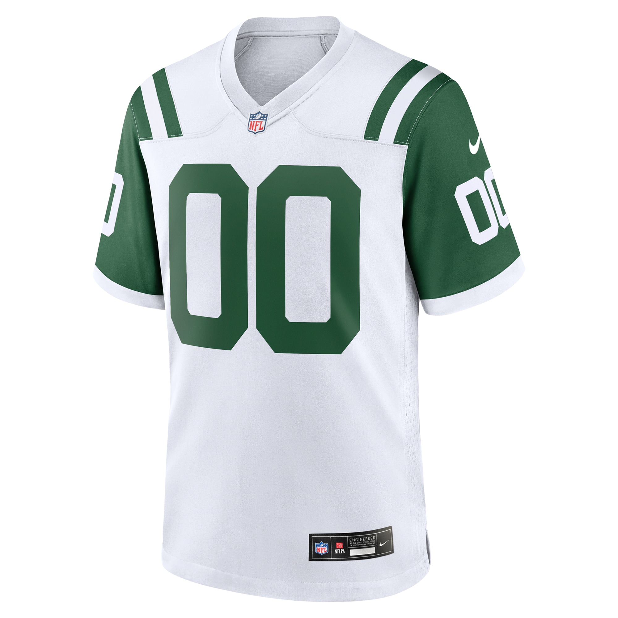Men's New York Jets White Classic Alternate Custom Replica Jersey