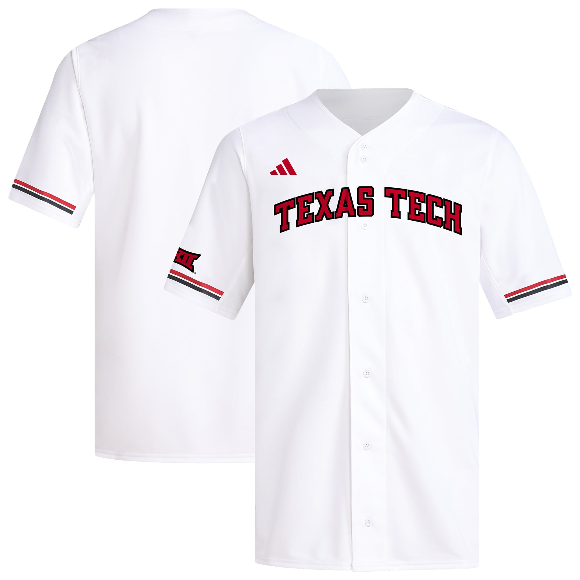 Men's White Texas Tech Red Raiders Replica Baseball Jersey