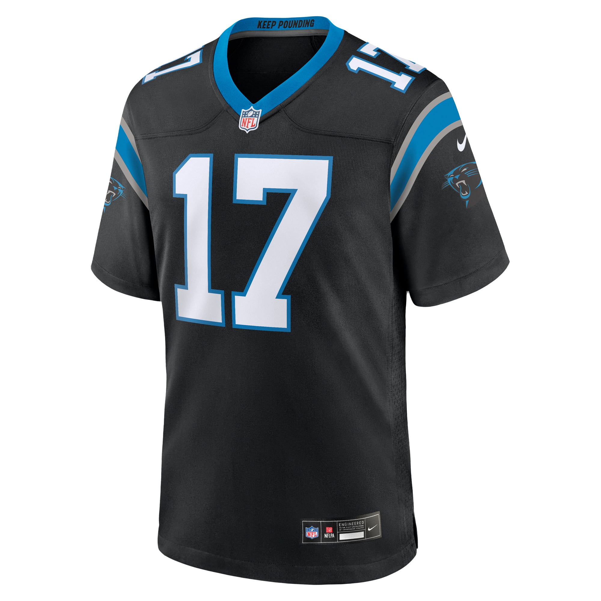 Men's Carolina Panthers Xavier Legette Black Team Game Player Jersey