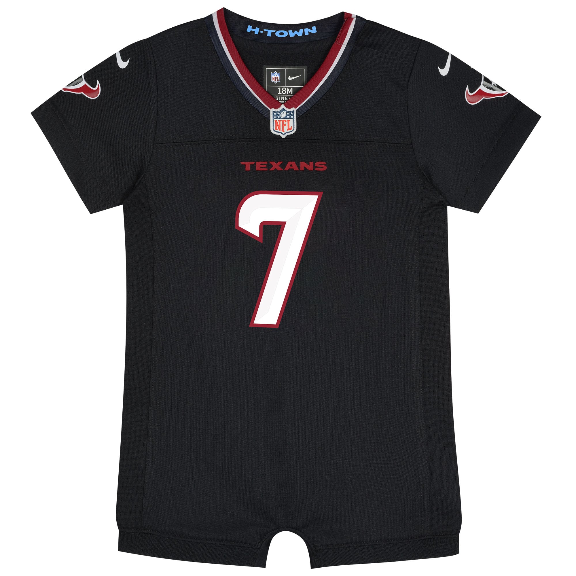 Newborn Houston Texans C.J. Stroud Navy Romper Game Jersey
