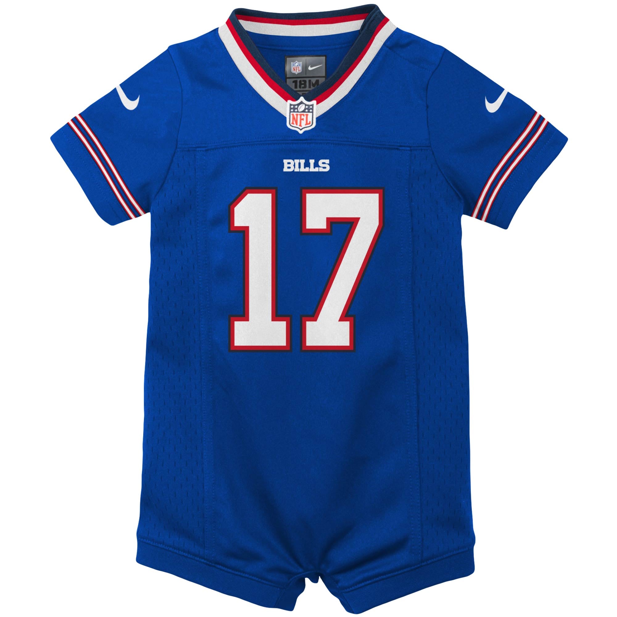 Newborn Buffalo Bills Josh Allen Royal Romper Game Jersey