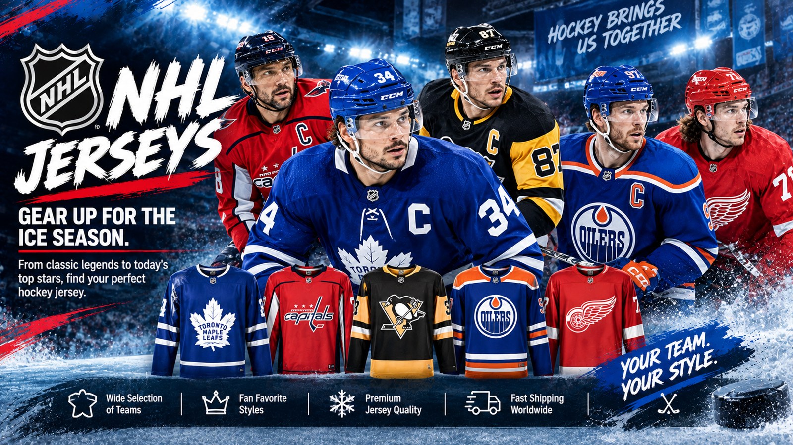 NHL 2026/27 Jerseys: Team, Division and Star Player Kits