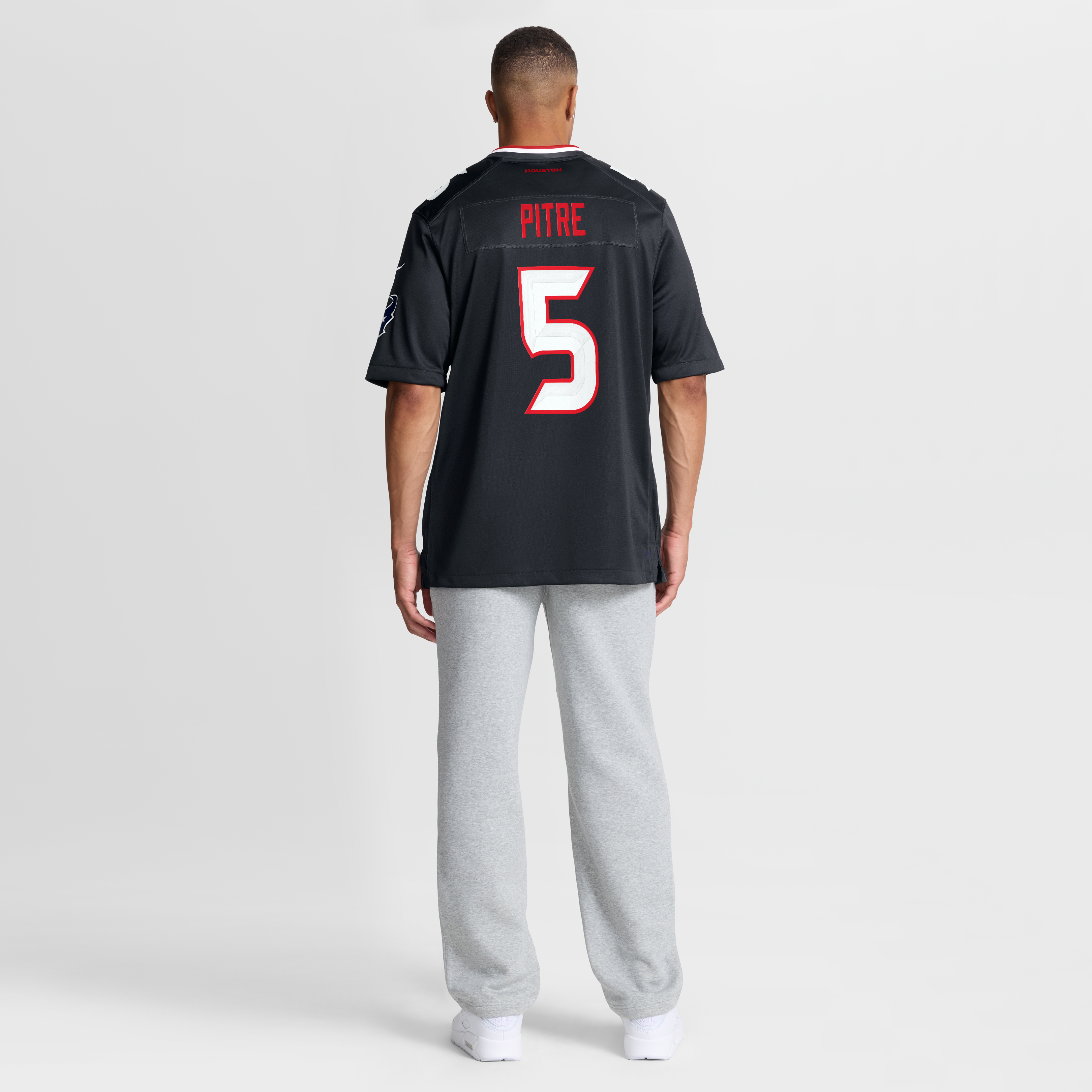 Men's Houston Texans Jalen Pitre Navy Game Jersey