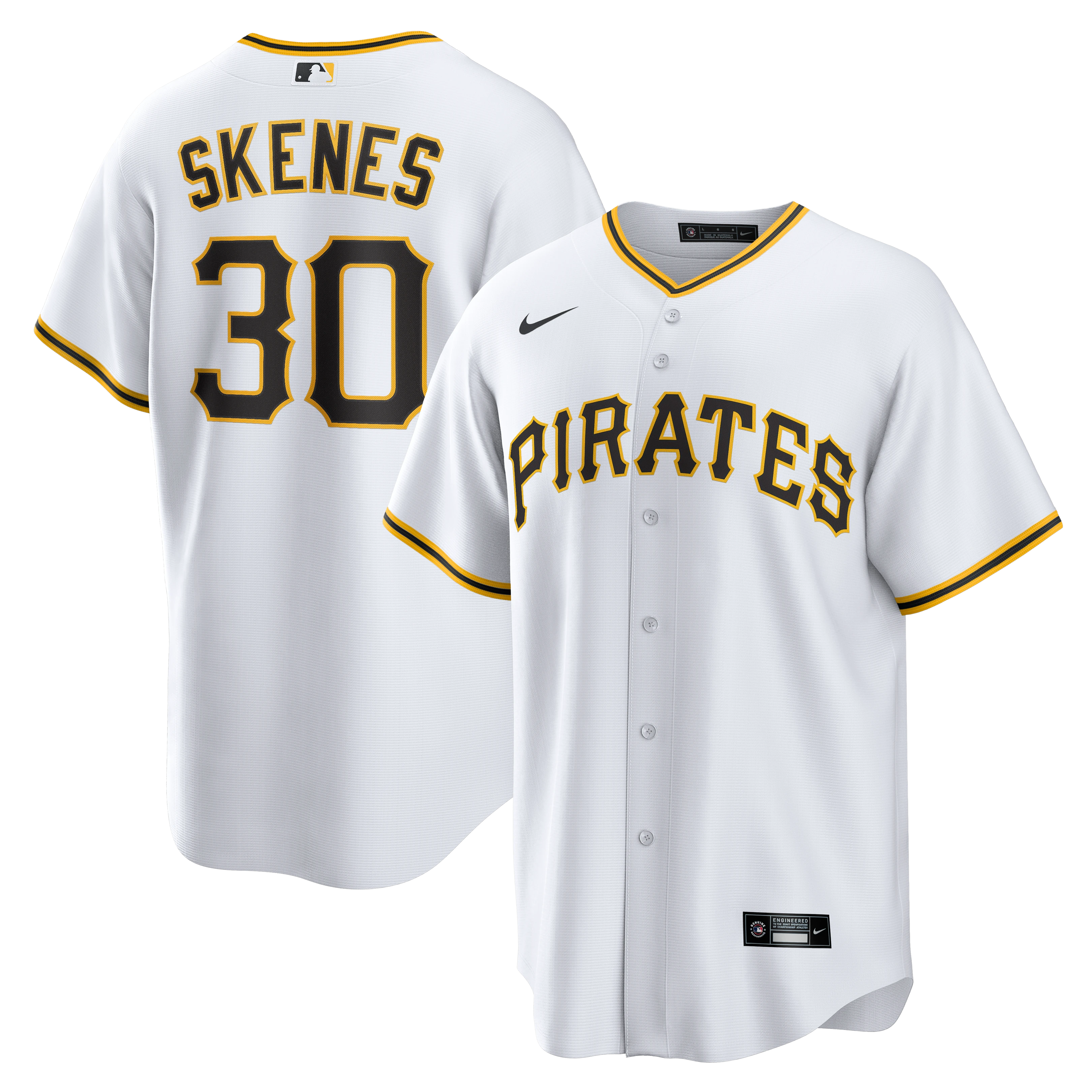 Paul Skenes Pittsburgh Pirates Home Replica Player Jersey - White