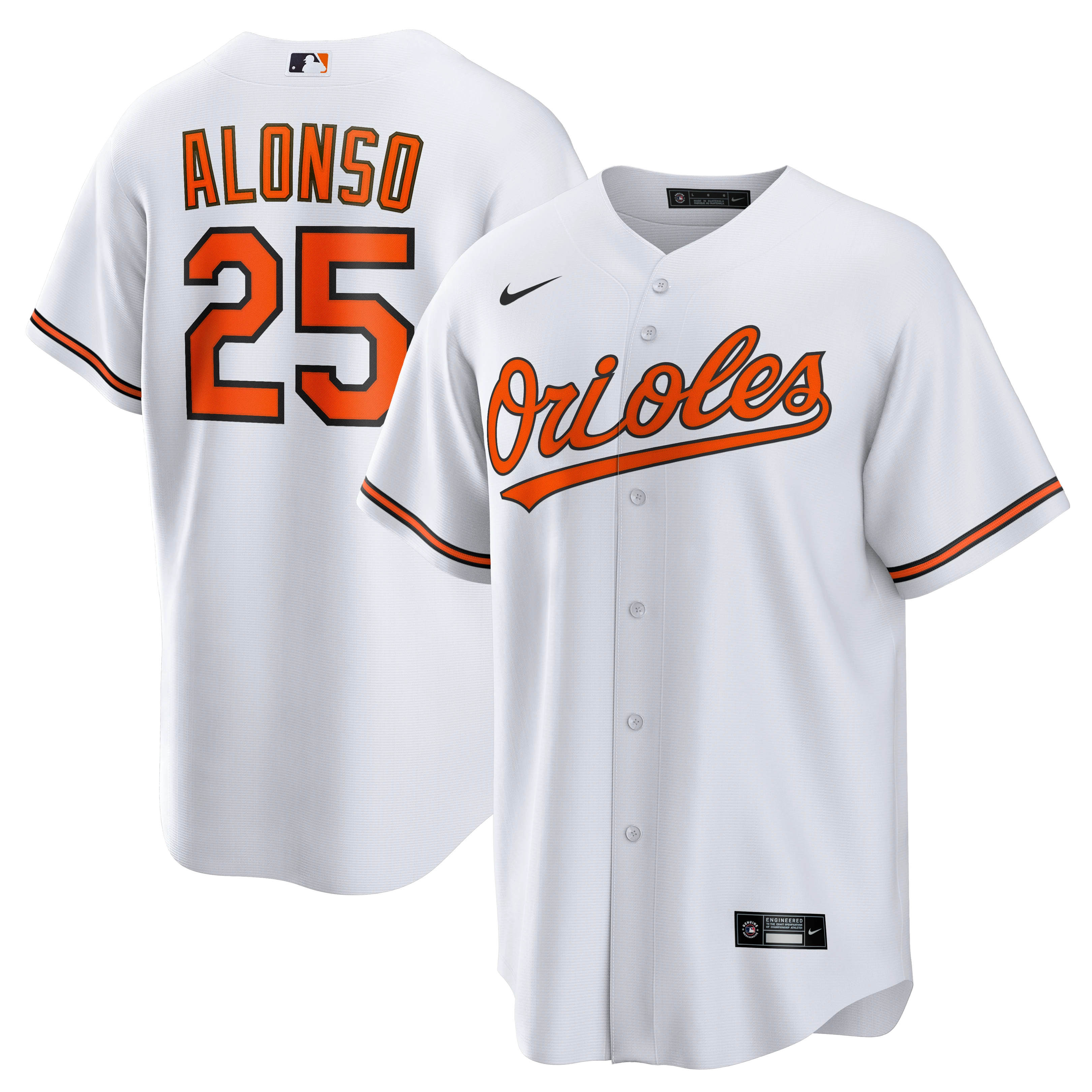 Pete Alonso Baltimore Orioles Home Replica Jersey - White