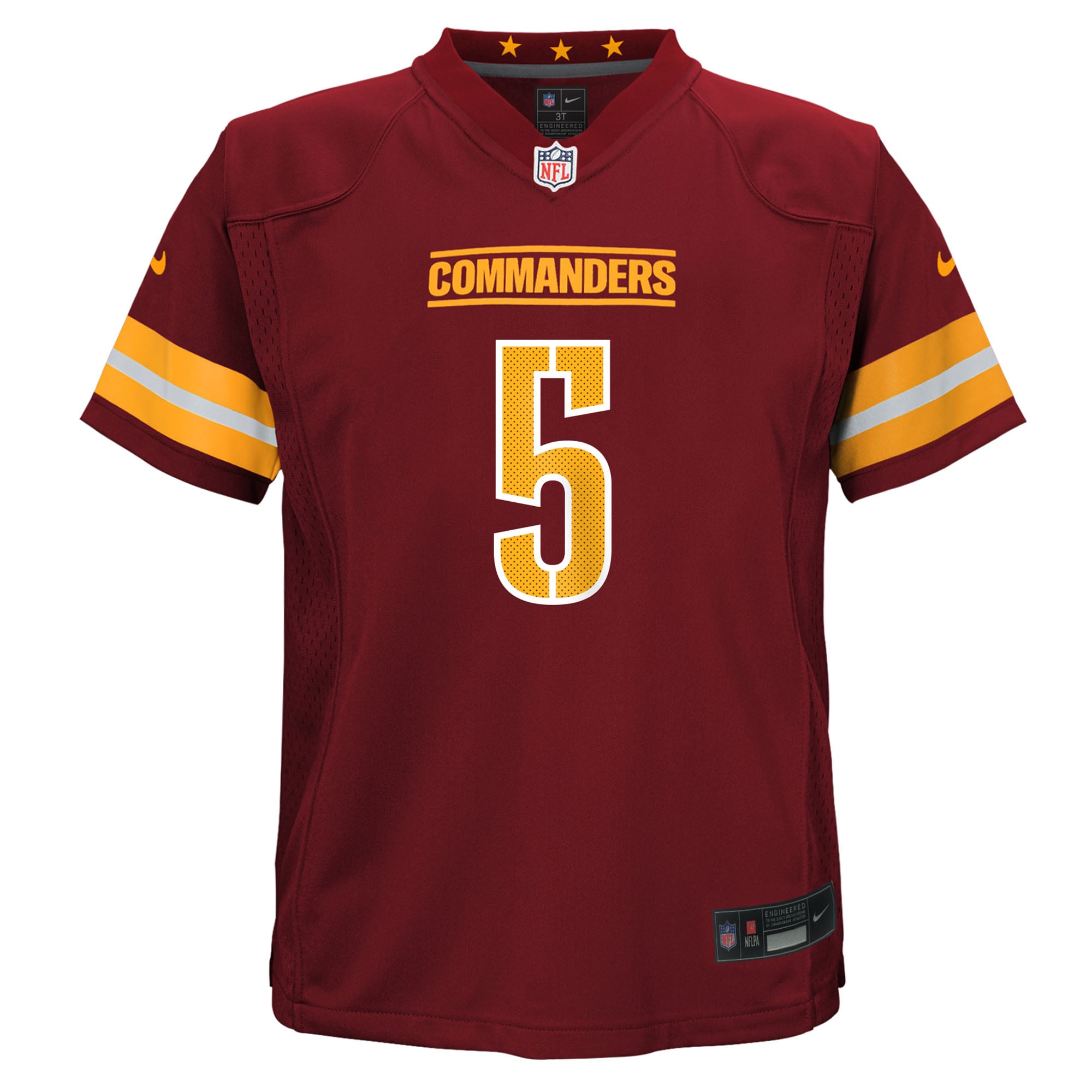 Preschool Washington Commanders Jayden Daniels Burgundy Team Player Game Jersey