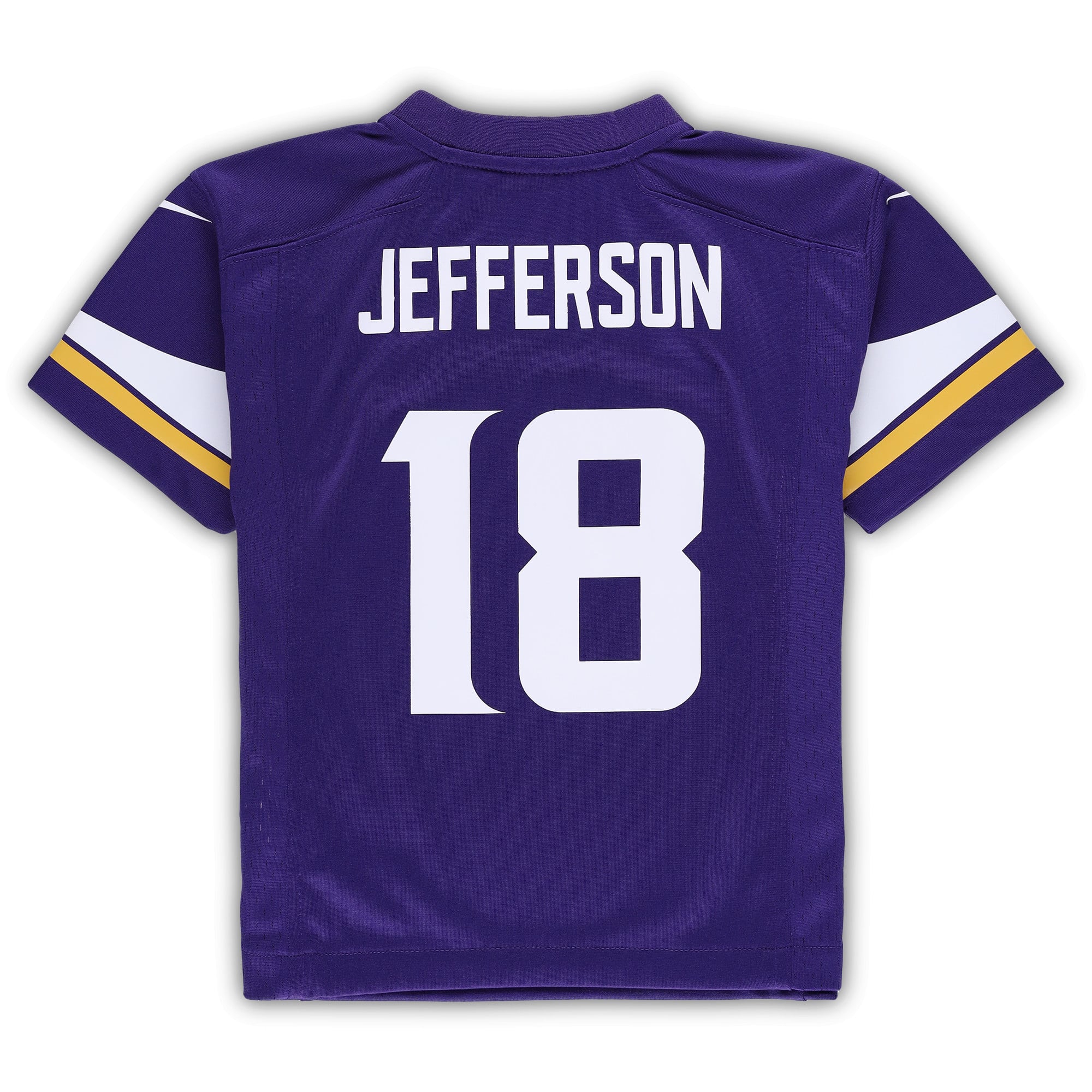 Preschool Minnesota Vikings Justin Jefferson Purple Game Jersey