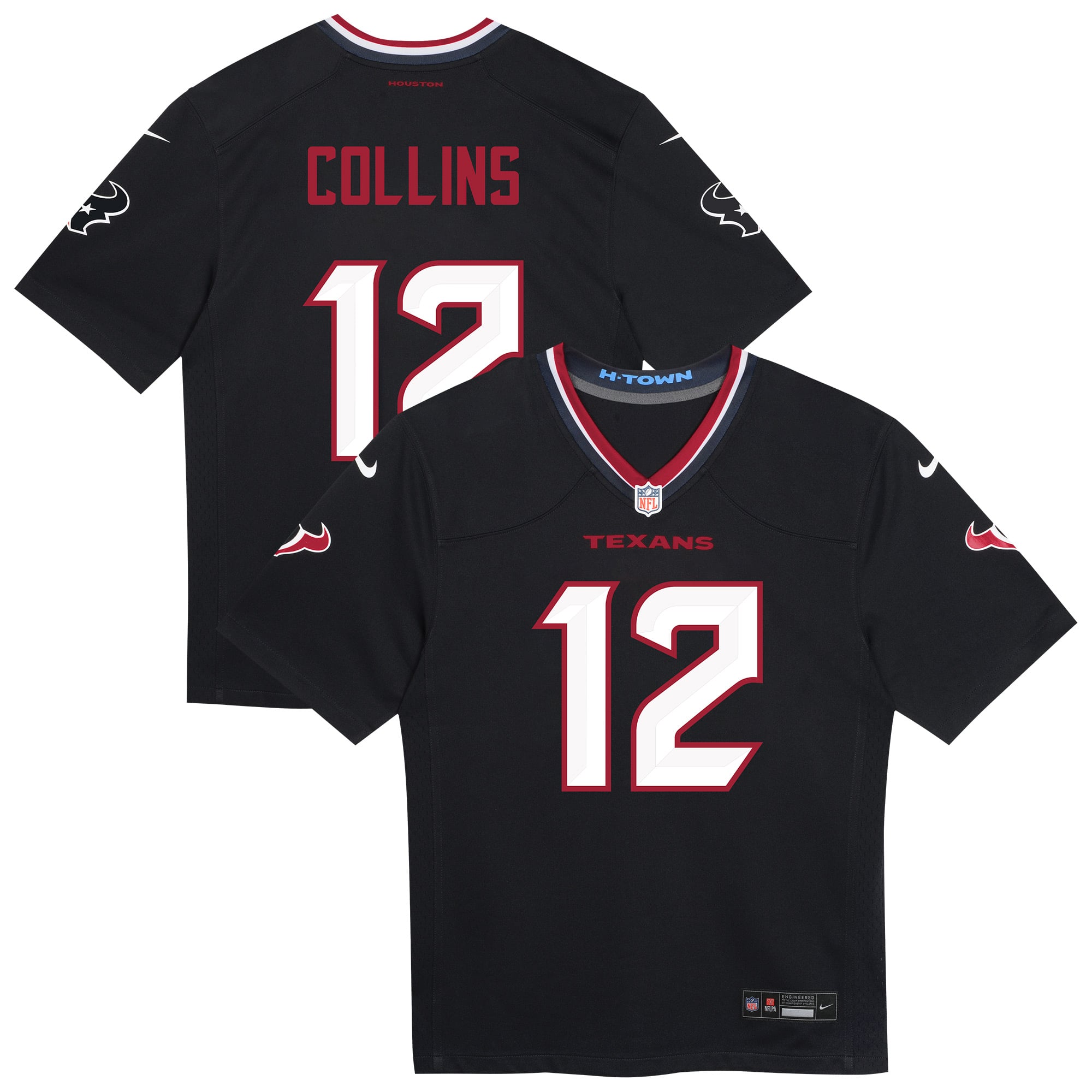 Preschool Houston Texans Nico Collins Navy Team Player Game Jersey