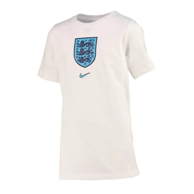 2022-2023 England Crest Tee (White) - Kids (Mount 19) — Buy Now
