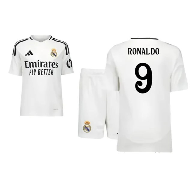 2024-2025 Real Madrid Home Youth Kit (Ronaldo 9) — Shop Online