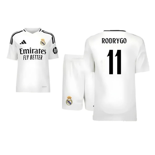 2024-2025 Real Madrid Home Youth Kit (Rodrygo 11) — Shop Online