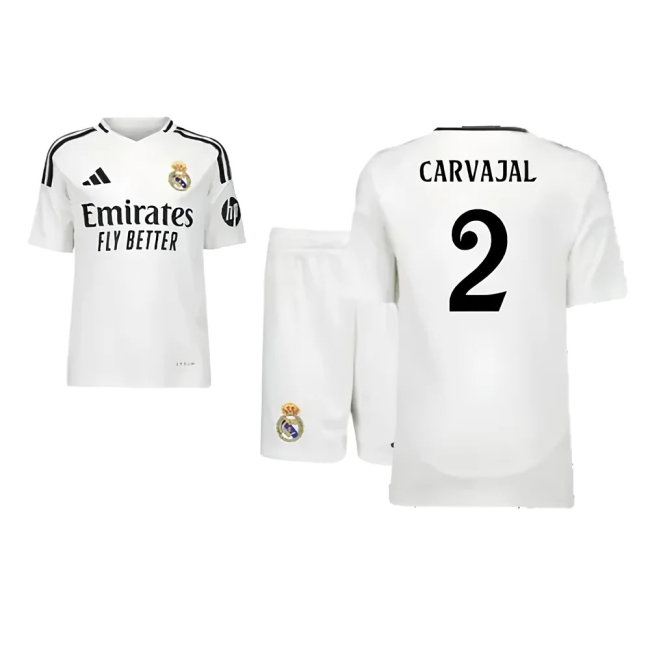 2024-2025 Real Madrid Home Youth Kit (Carvajal 2) — Shop Online