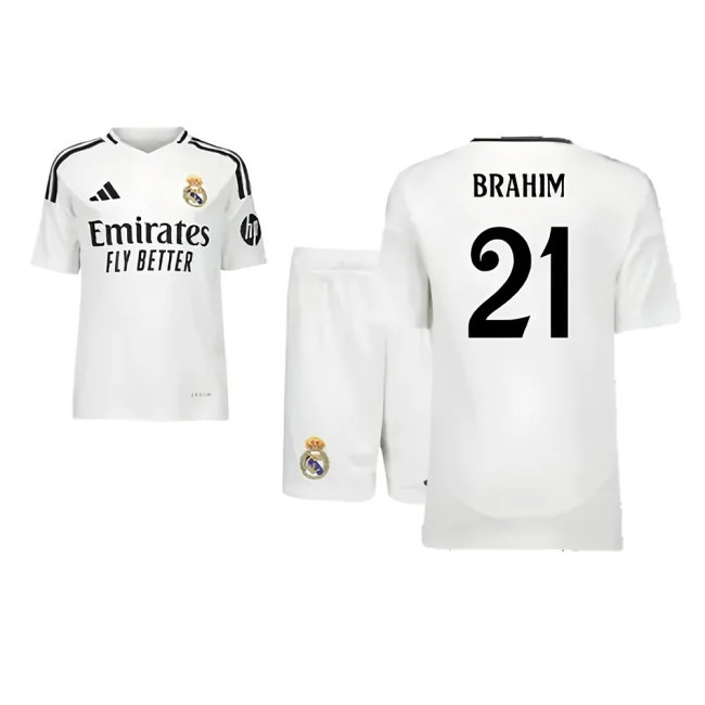 2024-2025 Real Madrid Home Youth Kit (Brahim 21) — Buy Now