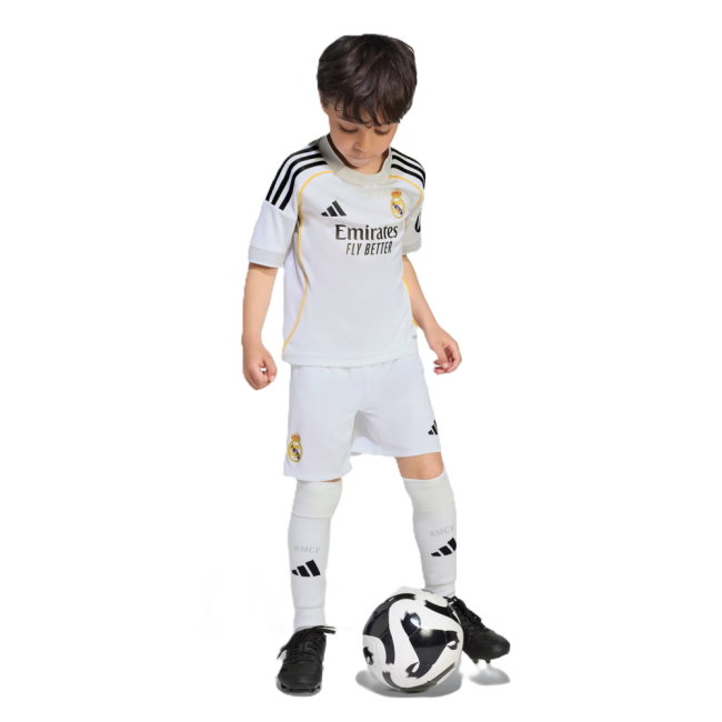 2025-2026 Real Madrid Home Mini Kit (Mbappe 10) — Buy Now