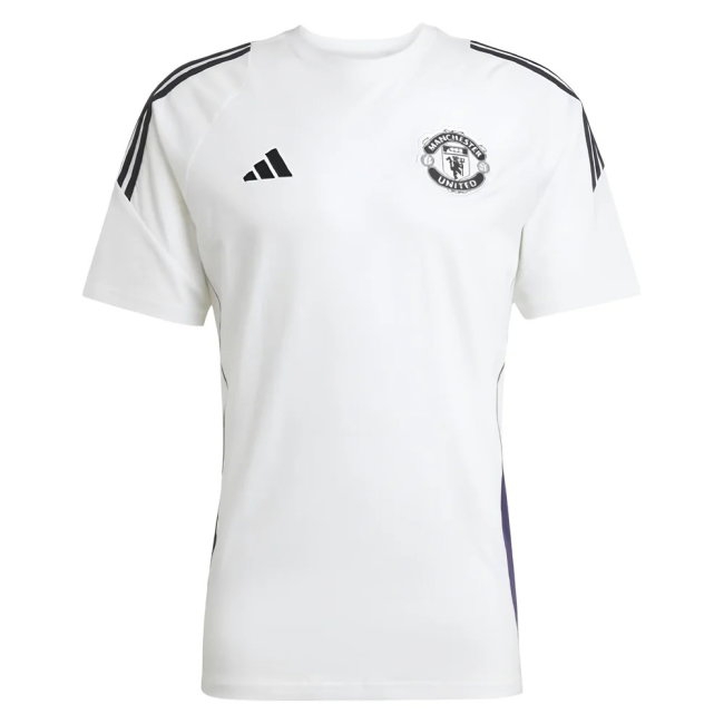 2025-2026 Man Utd Training Tee (White) (Dalot 2) — Shop Online