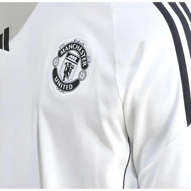 2025-2026 Man Utd Training Tee (White) (Dalot 2) — Shop Online