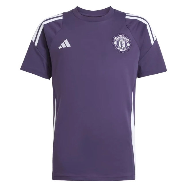 2025-2026 Man Utd Training Tee (Aurora Plum) - Kids (B.Fernandes 8) — Buy Now
