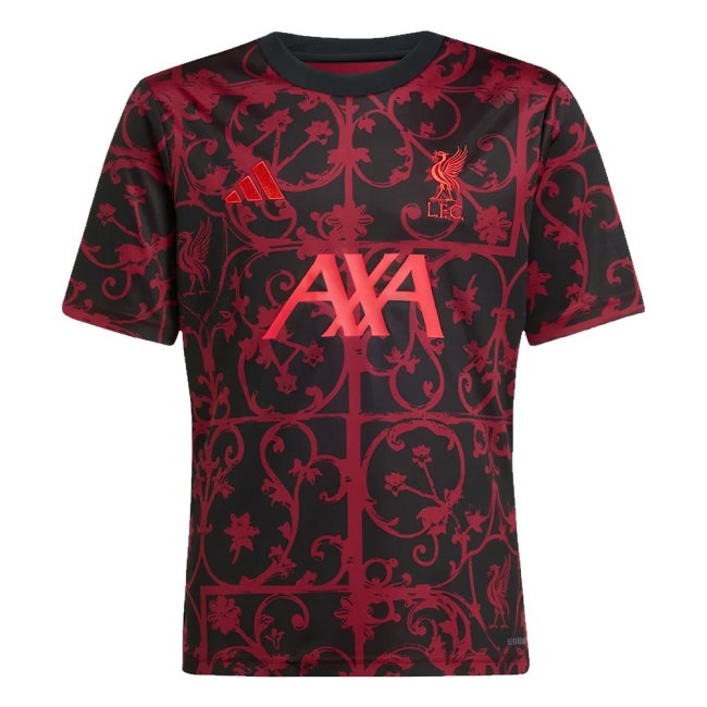 2025-2026 Liverpool Pre-Match Shirt (Black) - Kids (Carragher 23) — Shop Online