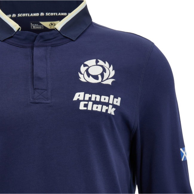 2026-2027 Scotland Rugby LS Cotton Home Shirt (Van Der Merwe 14) — Shop Online