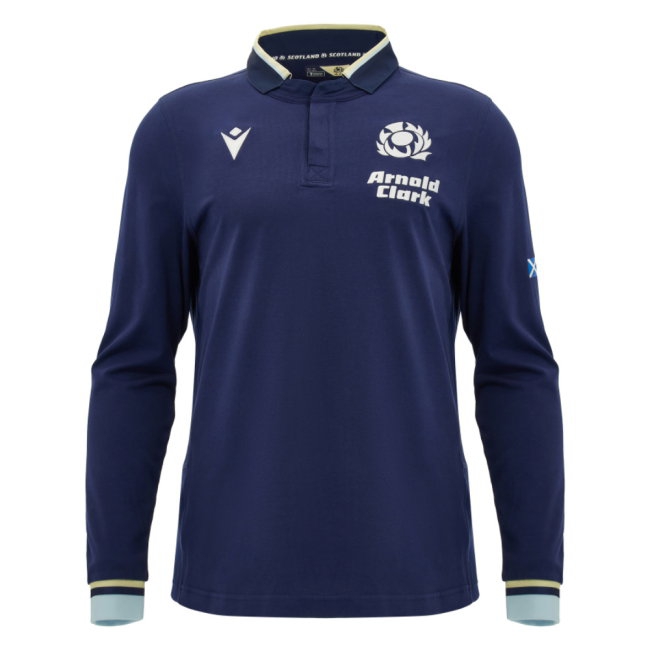 2026-2027 Scotland Home LS Cotton Rugby Shirt (Kids) (Hastings 15) — Shop Now