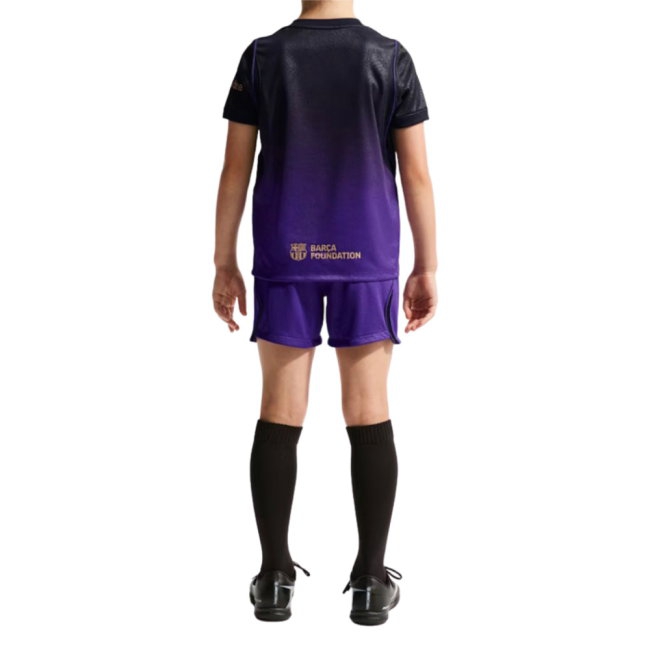 2026-2027 Barcelona Away Little Boys Mini Kit (Eric 24) — Buy Online