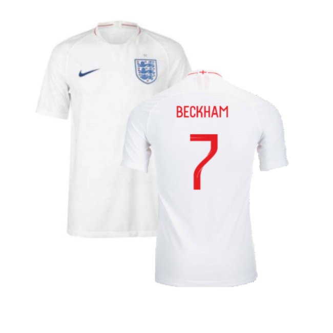 2018-2019 England Player Version Home Shirt (Beckham 7) — Buy Now