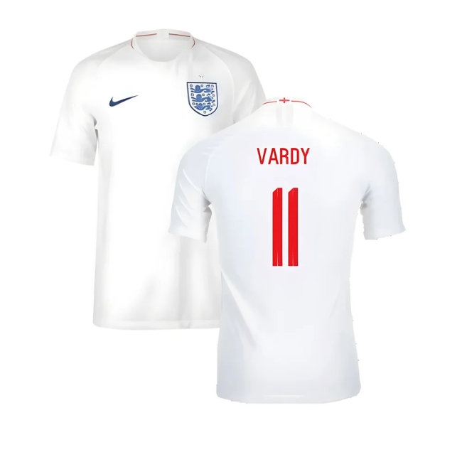 2018-2019 England Player Version Home Shirt (Vardy 11) — Shop Now