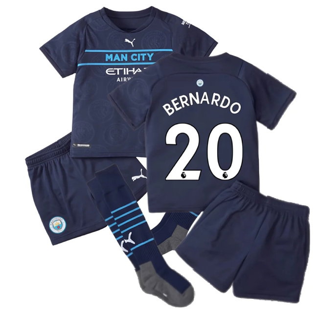 2021-2022 Man City 3rd Mini Kit (BERNARDO 20) — Buy Now