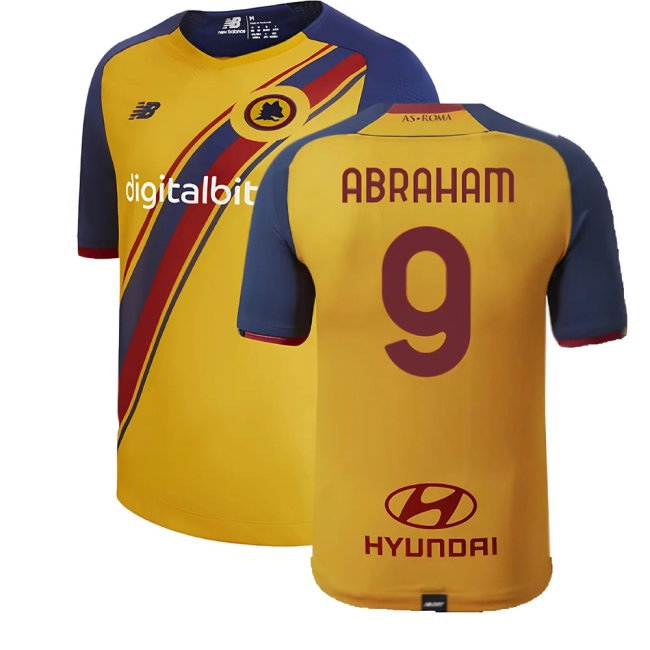 2021-2022 Roma Third Shirt (ABRAHAM 9) — Shop Online
