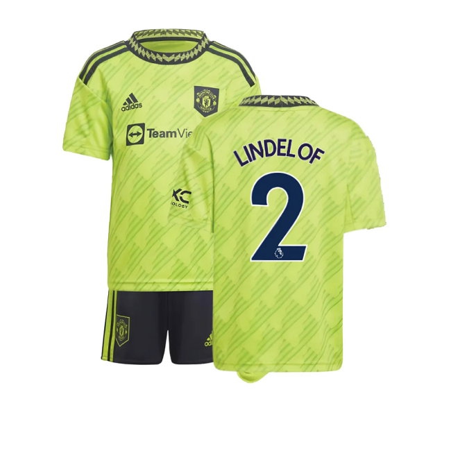 2022-2023 Man Utd Third Mini Kit (LINDELOF 2) — Shop Online