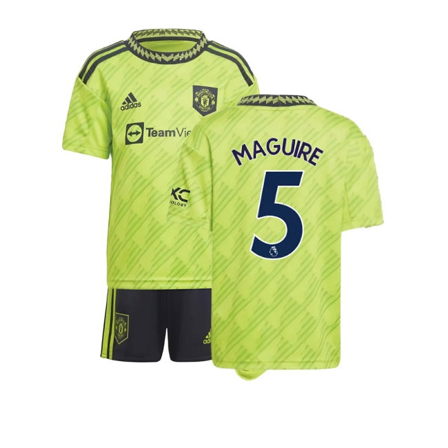 2022-2023 Man Utd Third Mini Kit (MAGUIRE 5) — Buy Online