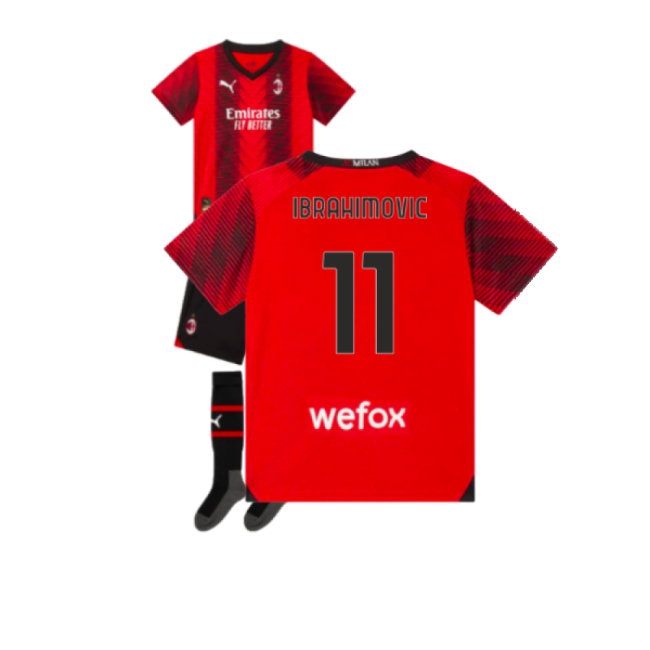 2023-2024 AC Milan Home Mini Kit (Ibrahimovic 11) — Buy Online