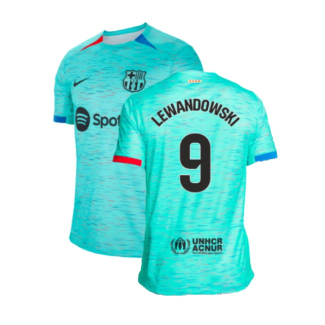 2023-2024 Barcelona Third Shirt (Lewandowski 9) — Buy Online