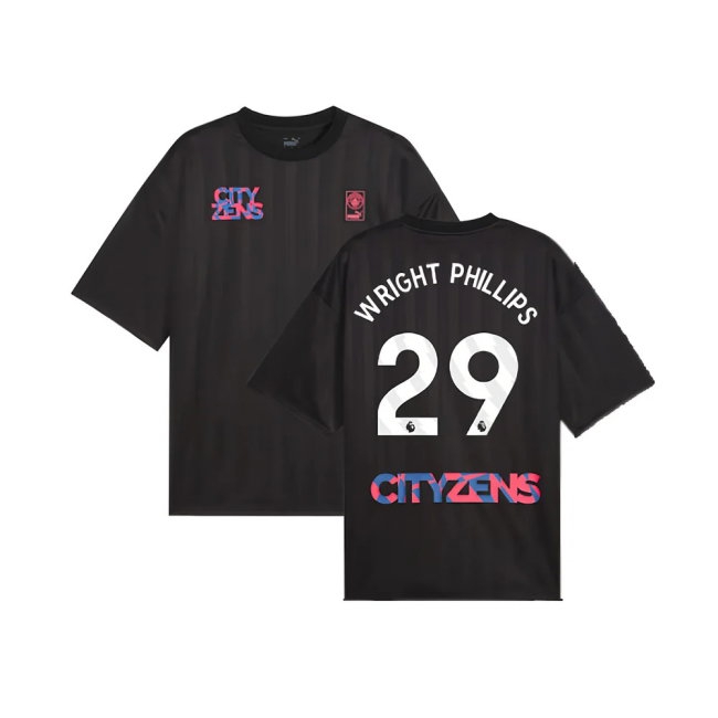 2023-2024 Man City FtblNrgy Jersey (Black) (WRIGHT PHILLIPS 29) — Shop Online