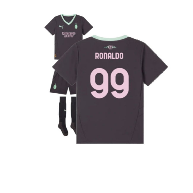 2024-2025 AC Milan Third Mini Kit (Ronaldo 99) — Buy Now