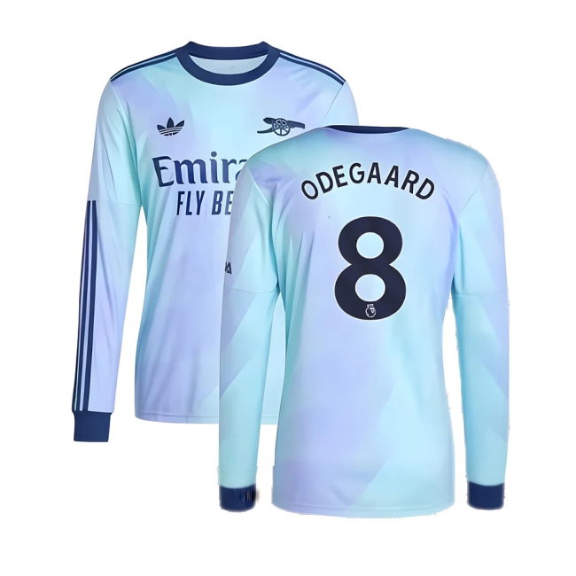 2024-2025 Arsenal Long Sleeve Third Shirt (Odegaard 8) — Buy Online