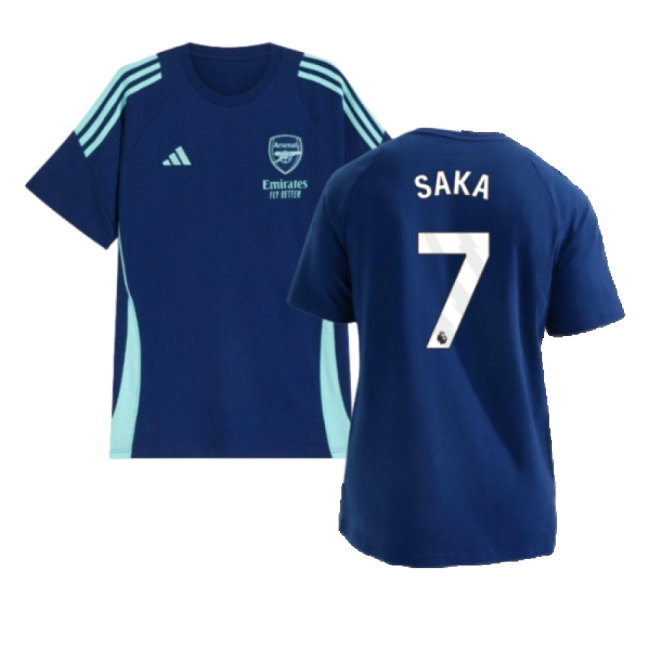 2024-2025 Arsenal Training Tee (Night Sky) (Saka 7) — Shop Now