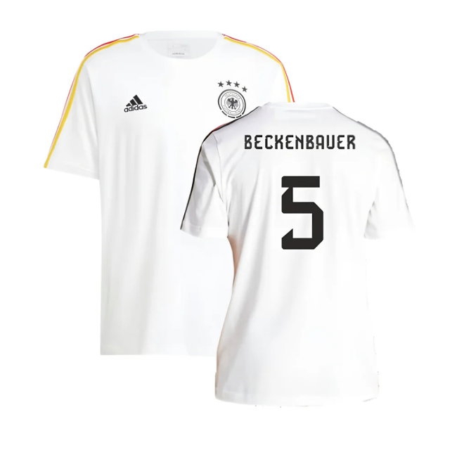 2024-2025 Germany 3S DNA Tee (White) (BECKENBAUER 5) — Buy Online