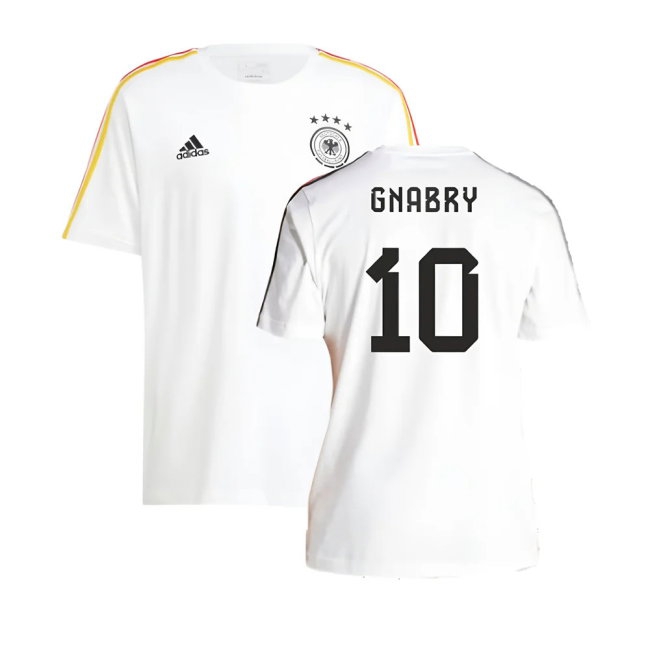 2024-2025 Germany 3S DNA Tee (White) (Gnabry 10) — Buy Online