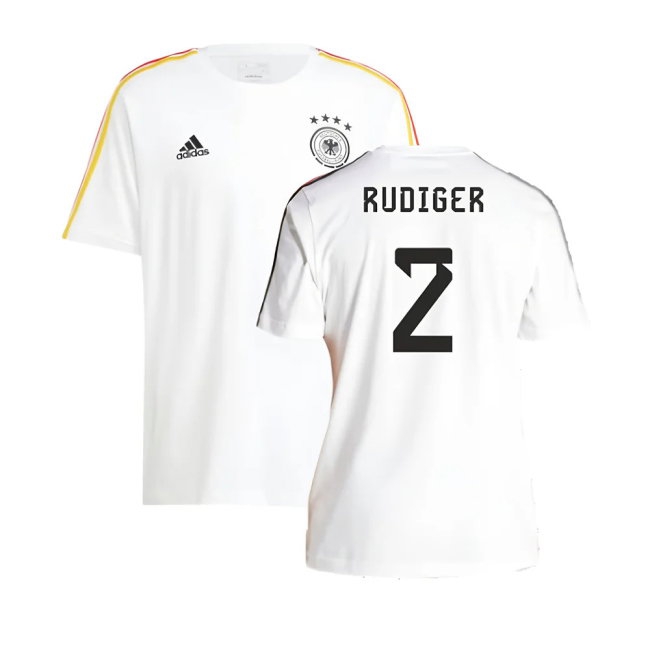 2024-2025 Germany 3S DNA Tee (White) (Rudiger 2) — Shop Now