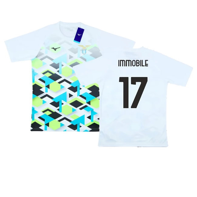 2024-2025 Lazio Pre-Match Jersey (White) (Immobile 17) — Buy Online