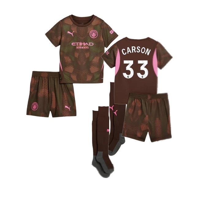 2024-2025 Man City Third Goalkeeper Mini Kit (Carson 33) — Buy Now