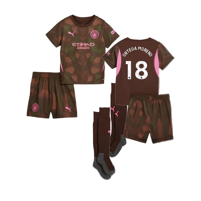2024-2025 Man City Third Goalkeeper Mini Kit (Ortega Moreno 18) — Buy Now