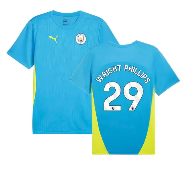 2024-2025 Man City Training Shirt (Magic Blue) (Wright Phillips 29) — Shop Online