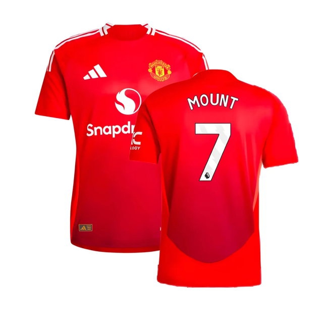 2024-2025 Man Utd Player Version Home Shirt (Mount 7) — Buy Now