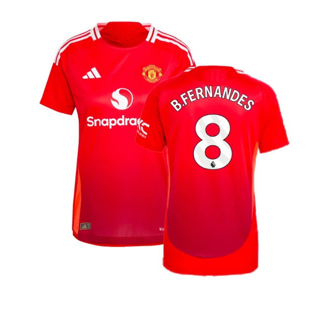 2024-2025 Man Utd Player Version Home Shirt (Womens) (B.Fernandes 8) — Buy Online