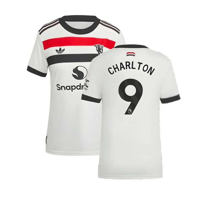2024-2025 Man Utd Player Version Third Shirt (Womens) (Charlton 9) — Shop Now